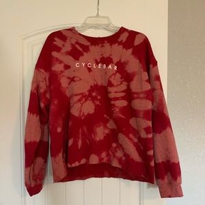 Cropped cyclebar tie dye sweatshirt-size L